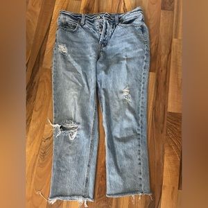 Old Navy High Rise Straight Button Fly, Size 6